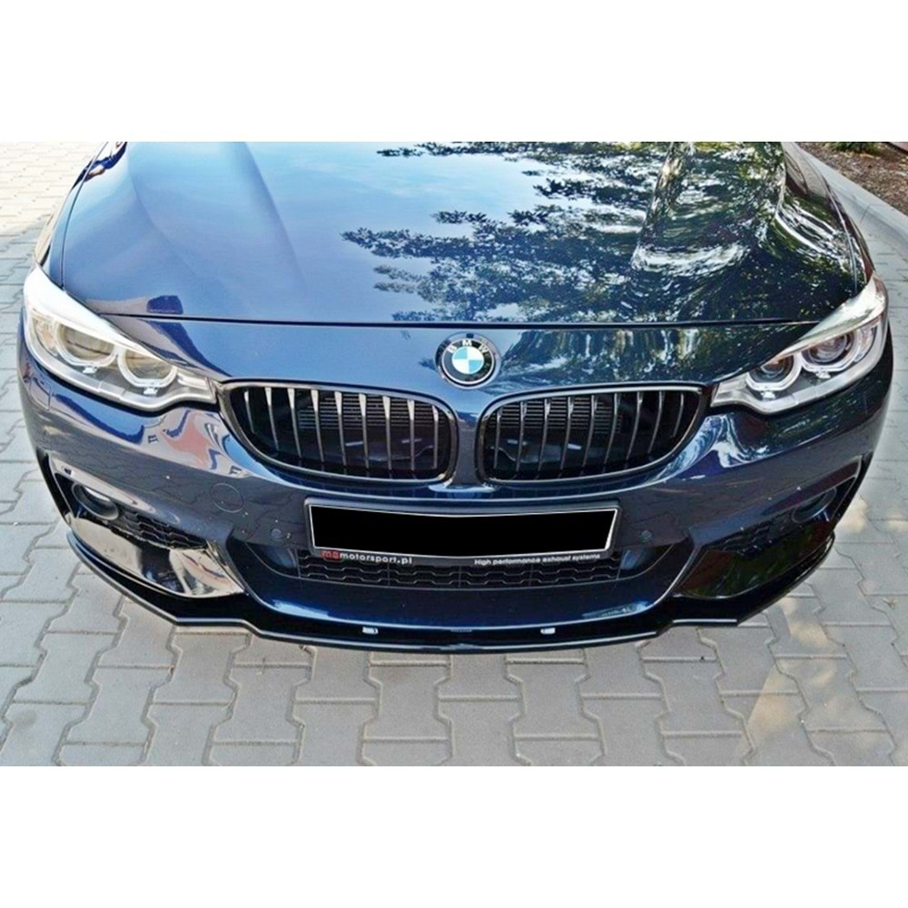 BMW F32 2014+ - Lip/Ön Lip A Plus+ M Pack V1 Stil , Piano Black Parlak Ürün Yüzeyi, Vkm.