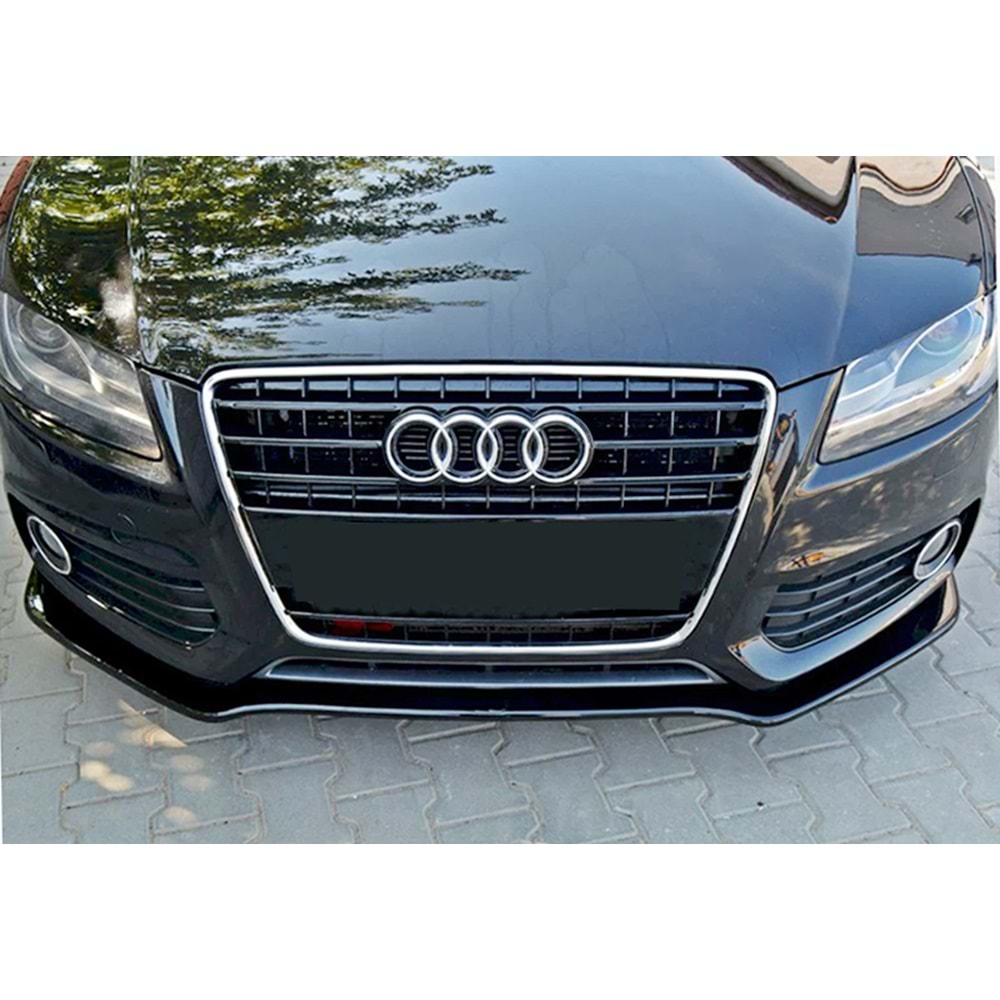 Audi A5 S B8 2007+ - Tampon Lipi/Ön, A Plus S5/S Line V1 Stil, Piano Black Parlak Ürün Yüzeyi, Vakum