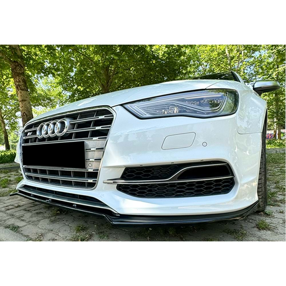 Audi A3 S3 8V SD 2012+ - Tampon Lipi/Ön A Plus+ S3/S Line V2 Stil, Piano Black Parlak Ürün Yüzeyi Vkm.