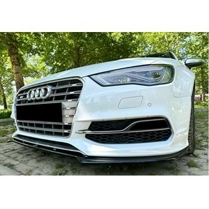 Audi A3 S3 8V SD 2012+ - Tampon Lipi/Ön A Plus+ S3/S Line V2 Stil, Piano Black Parlak Ürün Yüzeyi Vkm.