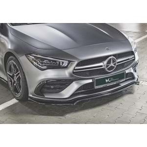 M. Benz C118 2019+ - Tampon Lipi/Ön, A Plus AMG CLA 35 Aero Stil, Piano Black Parlak Ürün Yüzeyi, Vakum