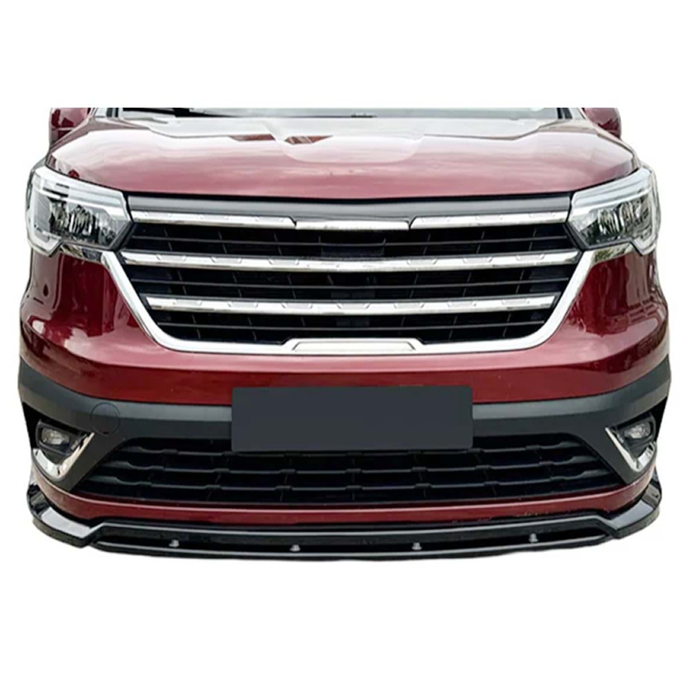 Renault Trafic 3 FL2 2022+ - Tampon Lipi/Ön, A Plus Std Line V1 Stil, Piano Black Parlak Ürün Yüzeyi, Vakum