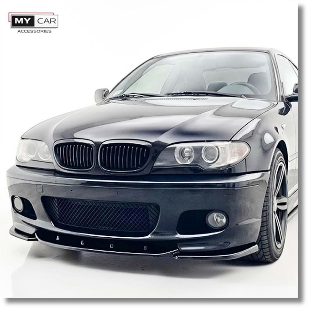 BMW E46 LCI 2 Coupe 2003+ - Tampon Lipi/Ön, A Plus M Sport/Technic V2 Stil, Piano Black Ürün Yüzeyi, Vacuum