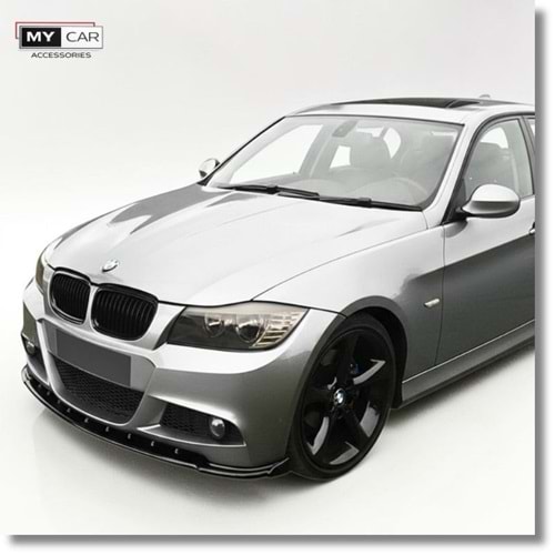 BMW E90 LCI 2008+ - Tampon Lipi/Ön, A Plus Std. Line V1 Stil, Piano Black Parlak Ürün Yüzeyi, Vakum