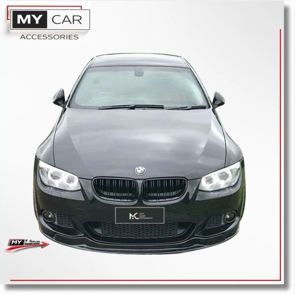 BMW E92 LCI 2009+ - Tampon Lipi/Ön, A Plus M Sport Arkym V1 Stil, Piano Black Parlak Ürün Yüzeyi, Vakum