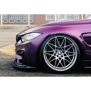 BMW F30 2012+ - Tampon Lipi/Ön, B Plus Vorstainer V1 Stil, Chn. Tampon için, Piano Black Ürün Yüzeyi, Vakum