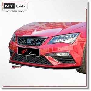 Seat Leon Mk3 FL 2017+ - Tampon Lipi/Ön, B Plus Cupra/FR V1 Stil, Piano Black Ürün Yüzeyi, Vakum