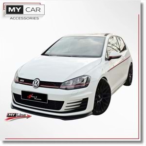 VW Golf Mk7 2012+ - Tampon Lipi/Ön, B Plus GTI V2 Stil, Piano Black Ürün Yüzeyi, Vakum