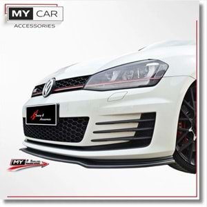VW Golf Mk7 2012+ - Tampon Lipi/Ön, B Plus GTI V2 Stil, Piano Black Ürün Yüzeyi, Vakum