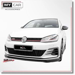 VW Golf Mk7 FL 2017+ - Tampon Lipi/Ön, B Plus GTI V2 Stil, Piano Black Ürün Yüzeyi, Vakum