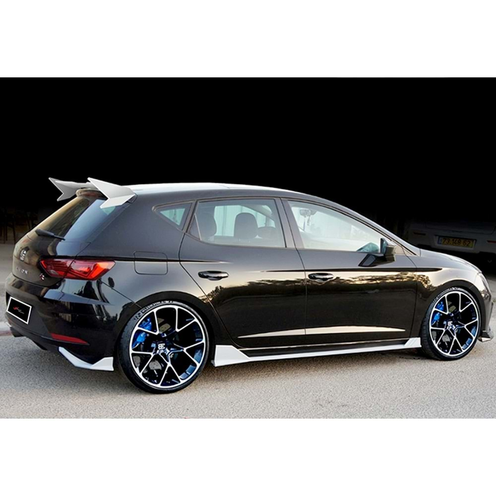 Seat Leon Mk3 2012+ - Marşpiyel/Yan Lenz Race Cup V1 Stil, İşlem Yapılmamış Ham Ürün Yüzeyi, Vkm., Set