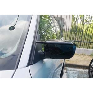 BMW E46 1997+ - Ayna Kapağı, A Plus Batman V2 Stil, Yapıştırma, Piano Black Boyalı Ürün Yüzeti, ABS, Set