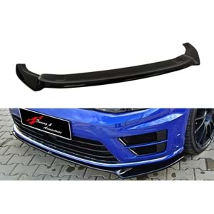 VW Golf R Mk7 2012+ - Tampon Lipi/Ön, B Plus R V3 Stil, Piano Black Ürün Yüzeyi, Vakum