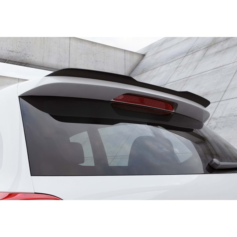 VW Polo Mk5 2009+ - Spoiler B Plus GTI/R Line V1 Stil, Tavan Üzeri, Piano Black Ürün Yüzeyi, Vakum