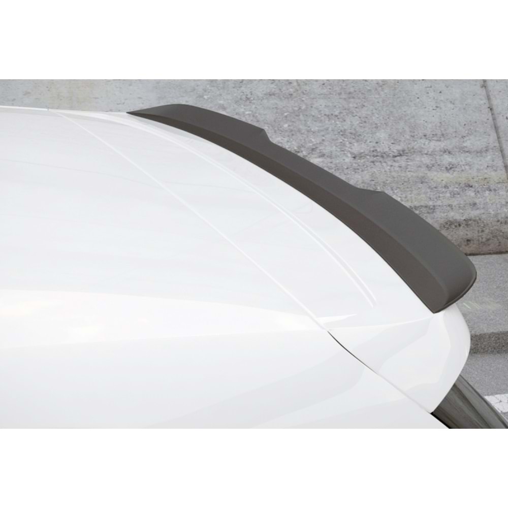 VW Polo Mk5 2009+ - Spoiler B Plus GTI/R Line V1 Stil, Tavan Üzeri, Piano Black Ürün Yüzeyi, Vakum