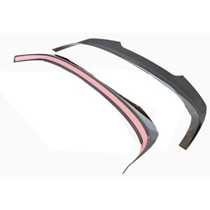 VW Golf Mk8 2019+ - Spoiler R Line V2 Stil, Tavan Üzeri, Piano Black Ürün Yüzeyi, Vkm.