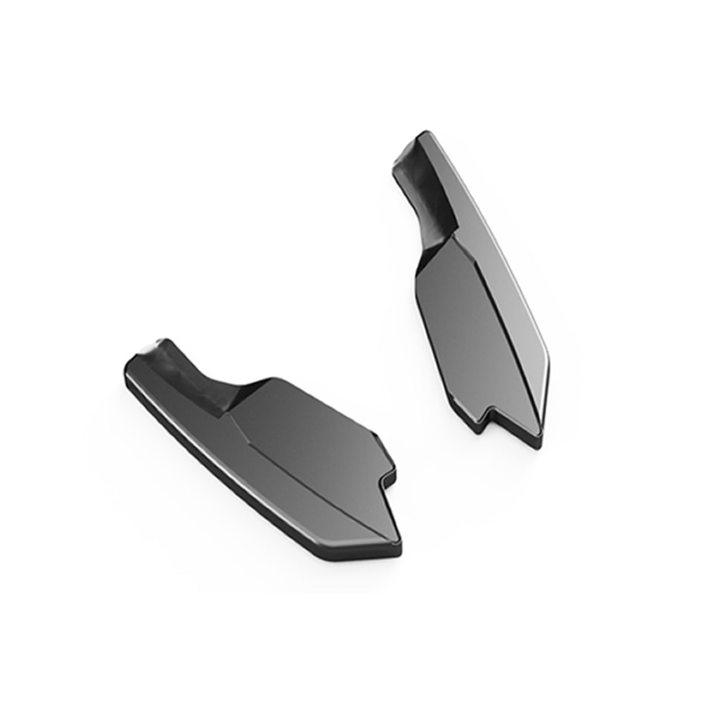 VW Golf Mk8 2019+ - Tampon Flap/Arka Yan, A Plus R V1 Stil, Piano Black Parlak Ürün Yüzeyi, Vakum, Set