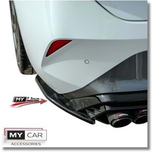 Seat Cupra Leon Mk1 2020+ - Tampon Flap/Arka, A Plus M Pack V1 Stil, Piano Black Parlak Ürün Yüzeyi, Vakum