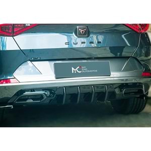 Seat Cupra Formentor Mk1 2020+ - Difüzör/Arka A Plus+ Cupra V1 Stil, Piano Black Parlak Ürün Yüzeyi Vkm.