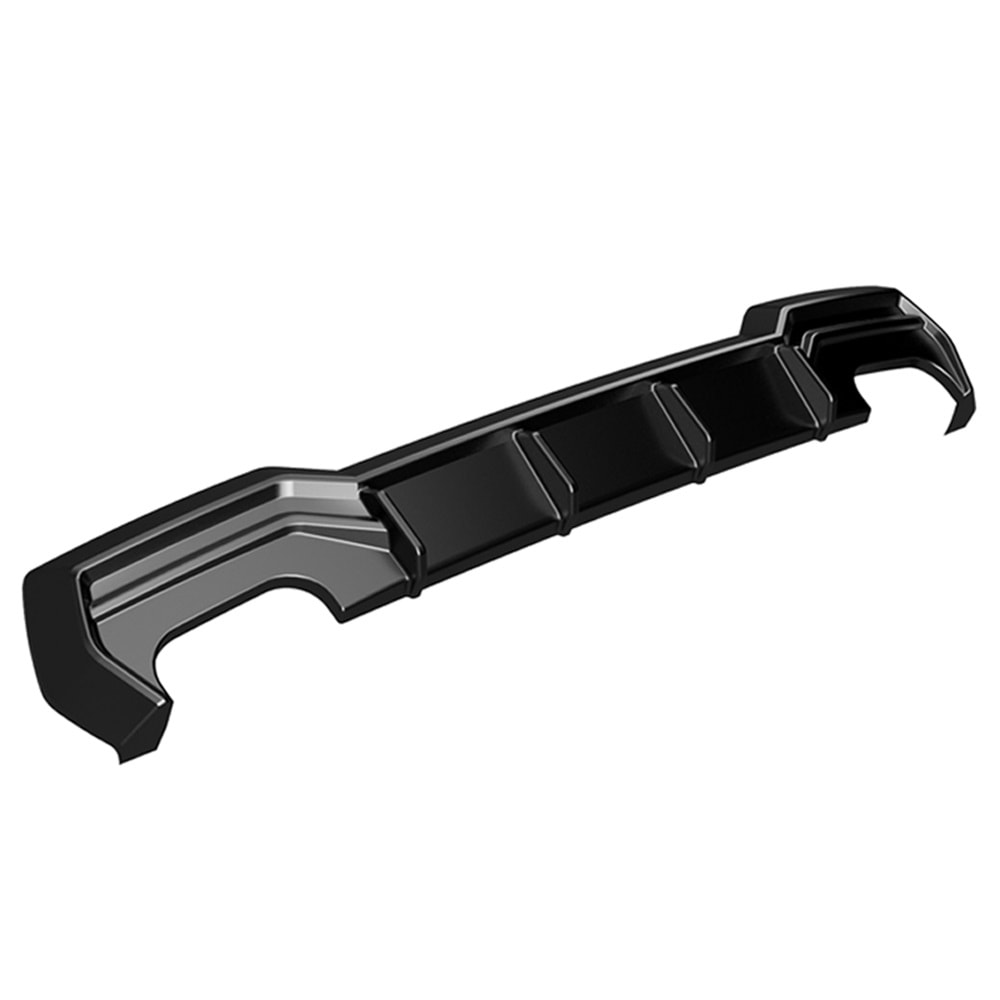 BMW G22 2020+ - Difüzör/Arka, A Plus M440i M Pack V2 Stil, Piano Black Parlak Ürün Yüzeyi, Vakum