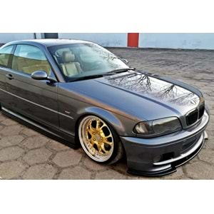 BMW E46 1997+ - Tampon Lipi/Ön Std Plus M Sport/Technic V1 Stil, Piano Black Ürün Yüzeyi, Vacuum