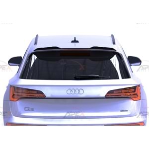 Audi Q5 S Mk2 FL 2021+ - Spoiler, A Pex S/S Line Cap V1 Stil, Tavan üzeri, Çift Taraflı Piano Black Parlak Ürün Yüzeyi, Vakum
