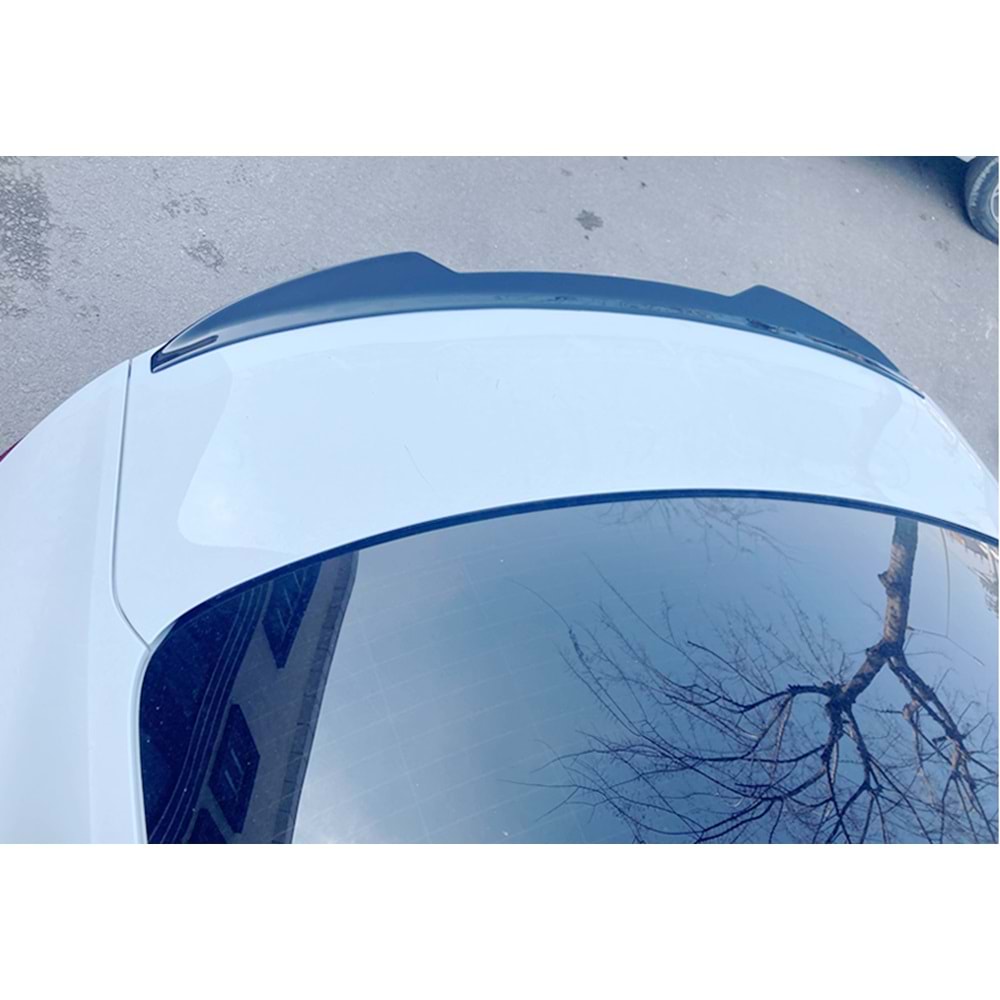 Audi A5 B9 C, SB 2016+ - Spoiler A Plus S Line V1 Cap Stil, Tavan üzeri, Çift Taraflı Piano Black Parlak Ürün Yüzey Vkm