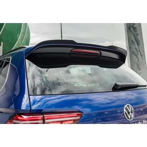 VW Tiguan Mk2 2016+ - Spoiler Max A Plus R/R Line V2 Cap Stil, Tavan Üzeri, Çift Taraflı Piano Black Parlak Ürün Yüzeyi, Vkm