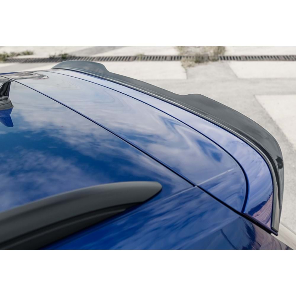 VW Tiguan Mk2 2016+ - Spoiler Max A Plus R/R Line V2 Cap Stil, Tavan Üzeri, Çift Taraflı Piano Black Parlak Ürün Yüzeyi, Vkm