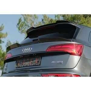 Audi Q5 Mk2 FL 2021+ - Spoiler A Plus S/S Line Cap V1 Stil, Tavan üzeri, Çift Taraflı Piano Black Parlak Ürün Yüzeyi, Vkm.