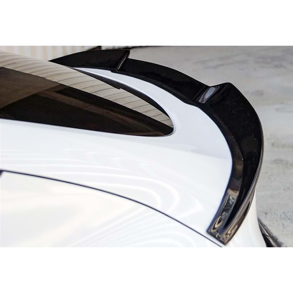 Tesla Model Y 1 2020+ - Spoiler, A Plus Std. Line Cap V1 Stil, Cam Altı, Piano Black Parlak Ürün Yüzeyi, Vakum