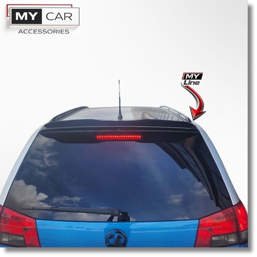 Universal - Spoiler, Max Design V2 Stil, Tavan Üzeri/95 cm, Piano Black Boyalı Ürün Yüzeyi, ABS