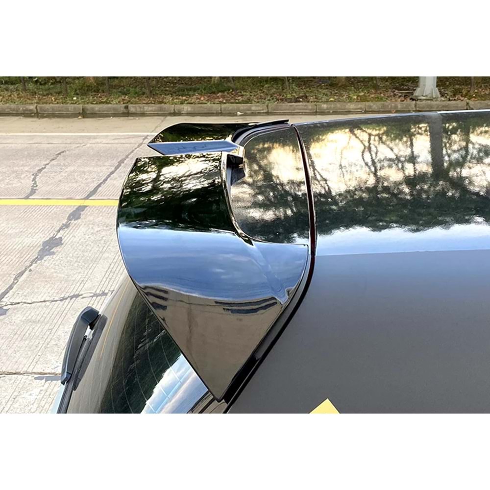 VW Golf Mk6 2008+ - Spoiler, Oettinger Stil V2, Tavan Üzeri, Piano Black Boyalı Ürün Yüzeyi, ABS