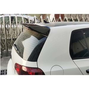 VW Golf Mk6 2008+ - Spoiler GTI/OSIR V2 Stil Tavan Üzeri, Piano Black Boyalı Ürün Yüzeyi, ABS