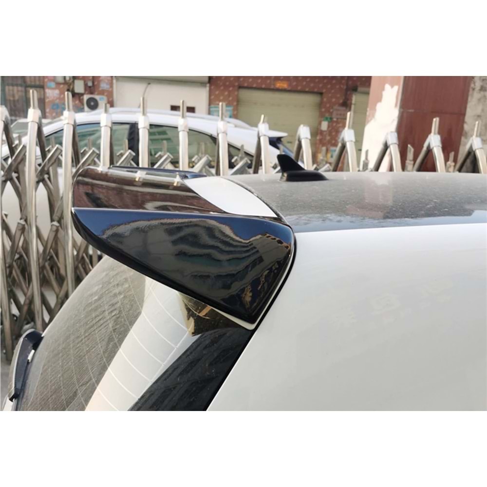 VW Golf Mk6 2008+ - Spoiler GTI/OSIR V2 Stil Tavan Üzeri, Piano Black Boyalı Ürün Yüzeyi, ABS