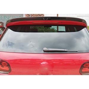 VW Golf Mk6 2008+ - Spoiler, GTI R20 Stil, Tavan Üzeri, Piano Black Boyalı Ürün Yüzeyi, ABS