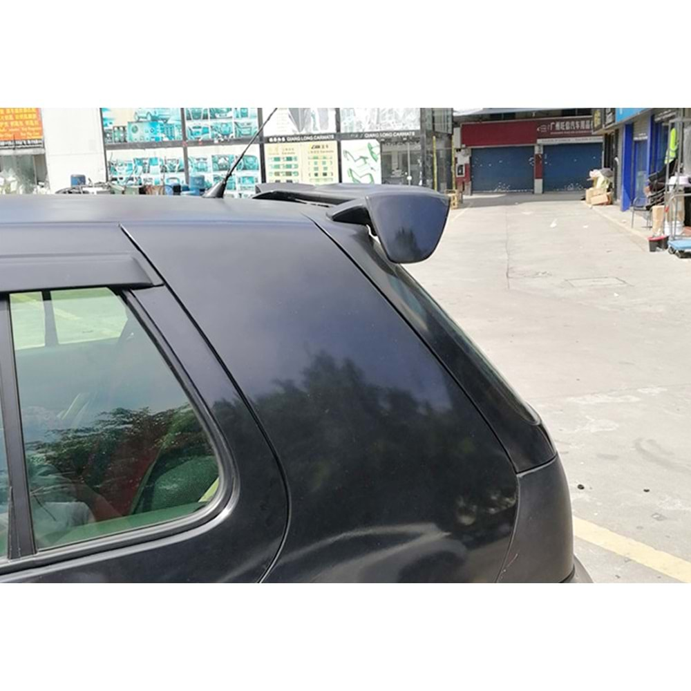 VW Golf Mk4 1997+ - Spoiler Votex R32 V2 Stil, Tavan Üzeri, Piano Black Boyalı Ürün Yüzeyi, ABS