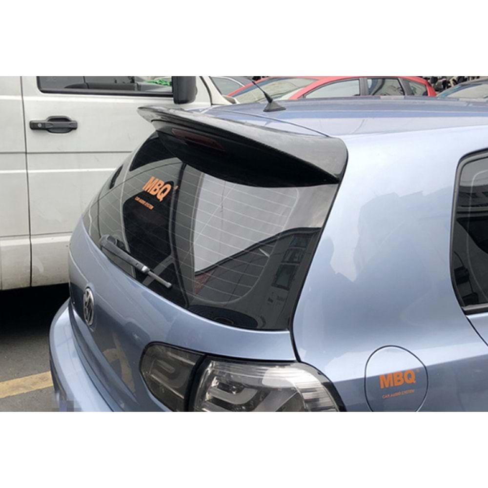 VW Golf Mk6 2008+ - Spoiler ABT V2 Stil, Tavan Üzeri, Piano Black Boyalı Ürün Yüzeyi, ABS