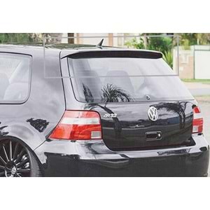 VW Golf Mk4 1997+ - Spoiler R32 V2 Stil, Tavan Üzeri, Piano Black Boyalı Ürün Yüzeyi, ABS