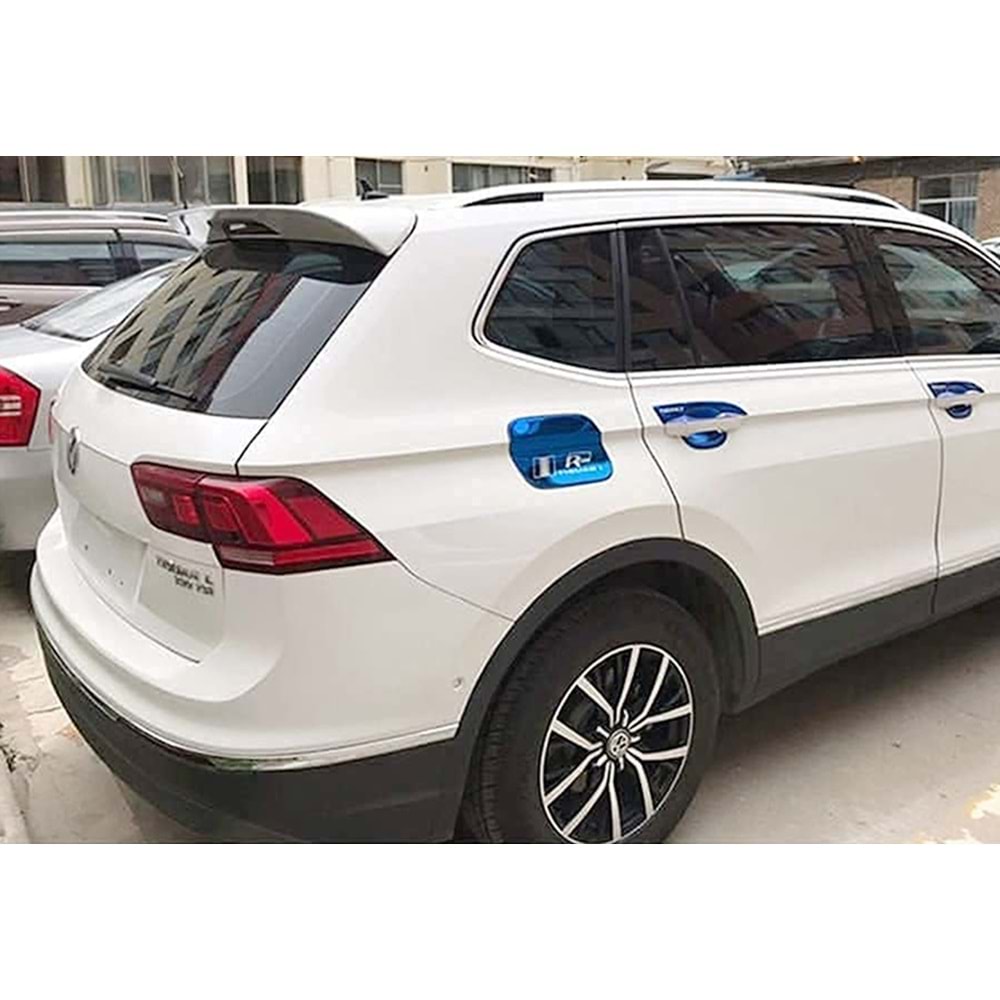 VW Tiguan Mk2 2016+ - Spoiler Oem V2 Stil Tavan Üzeri, Piano Black Boyalı Ürün Yüzeyi, ABS