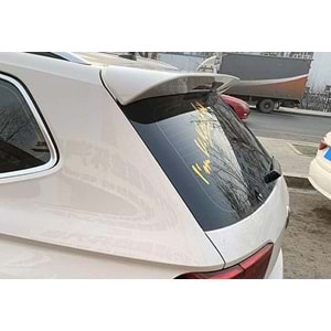VW Tiguan Mk2 2016+ - Spoiler Oem V2 Stil Tavan Üzeri, Piano Black Boyalı Ürün Yüzeyi, ABS