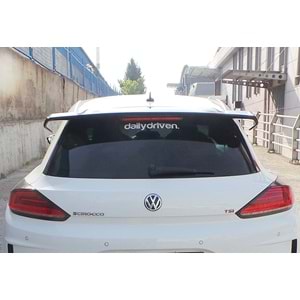 VW Scirocco Mk3 FL 2014+ - Spoiler R Cup Stil, Tavan Üzeri, Piano Black Ürün Yüzeyi, FRP