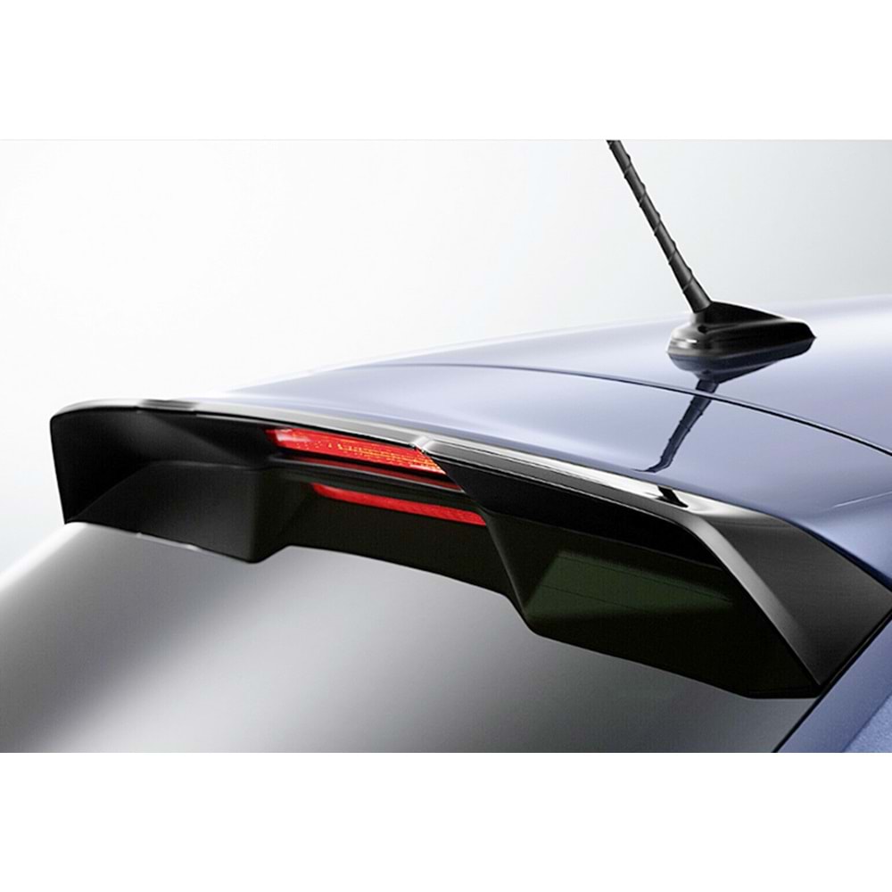 VW Polo Mk6 2018+ - Spoiler GTI R Line V1 Stil, Tavan Üzeri, Piano Black Boyalı Ürün Yüzeyi, ABS