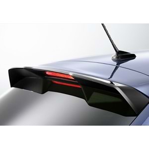 VW Polo Mk6 2018+ - Spoiler GTI R Line V1 Stil, Tavan Üzeri, Piano Black Boyalı Ürün Yüzeyi, ABS