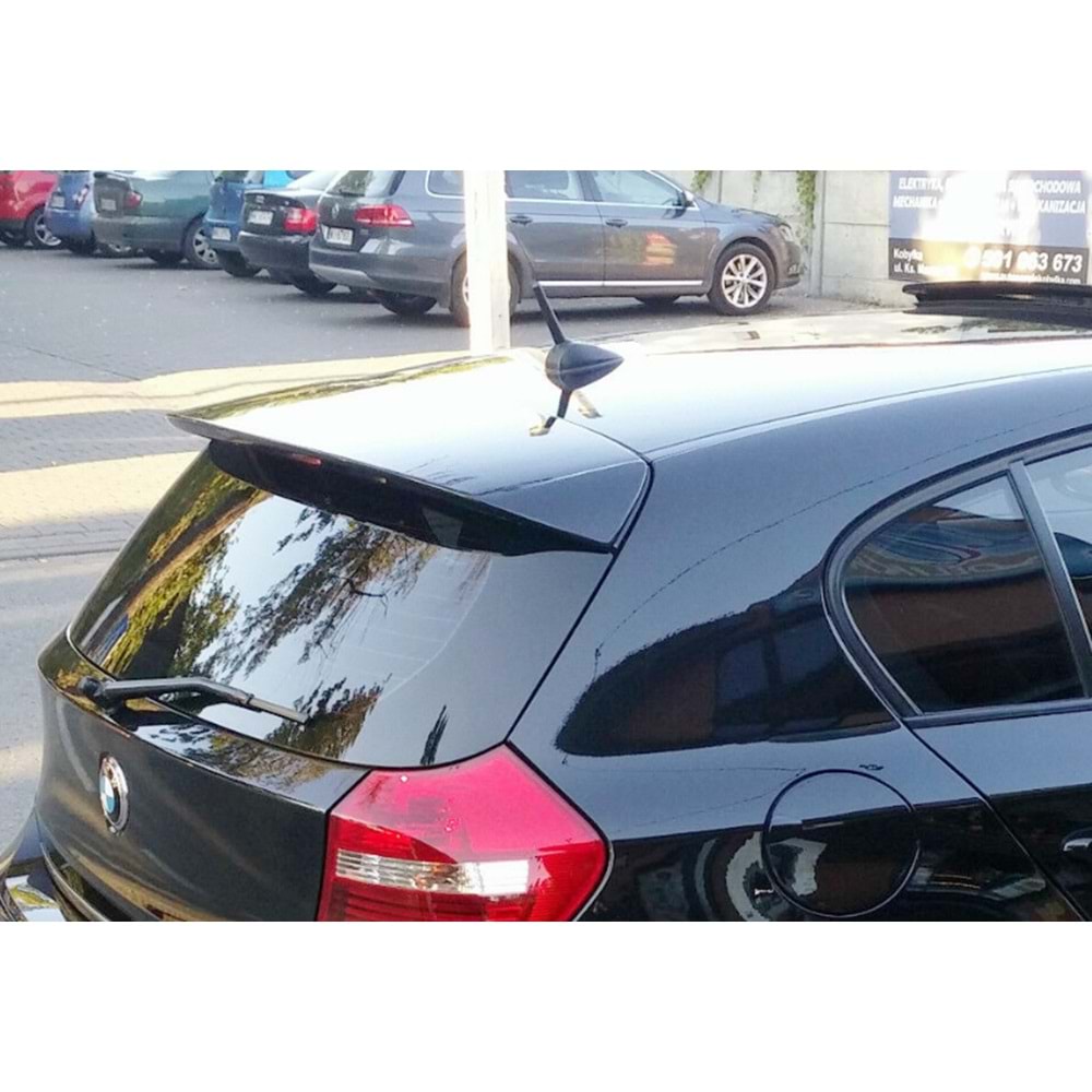 BMW E87 2004+ - Spoiler AC Schnitzer V1 Stil, Tavan Üzeri, Piano Black Boyalı Ürün Yüzeyi, FRP