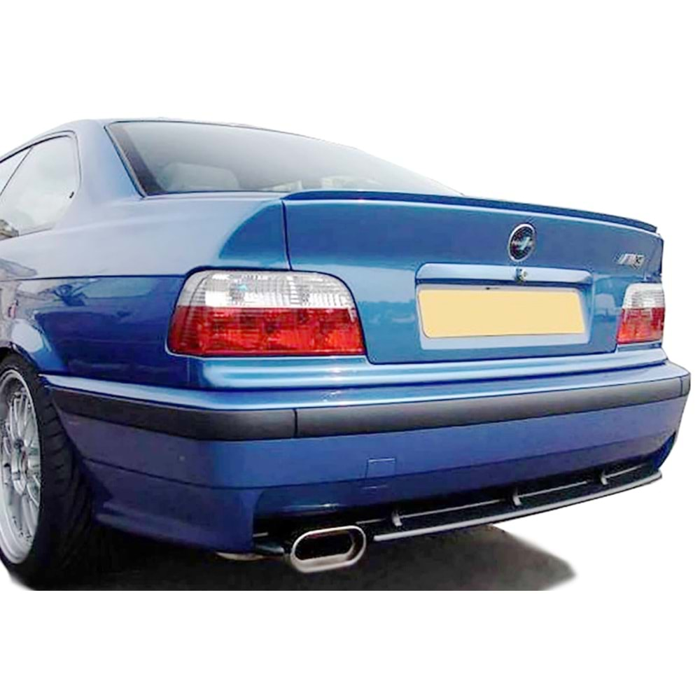 BMW E46 1997+ - Spoiler M3 V2 Stil Anatomik, Bagaj Üzeri, Piano Black Boyalı Ürün Yüzeyi, ABS