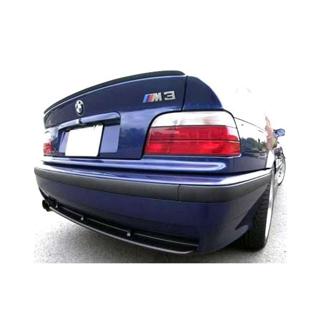 BMW E46 1997+ - Spoiler M3 V2 Stil Anatomik, Bagaj Üzeri, Piano Black Boyalı Ürün Yüzeyi, ABS