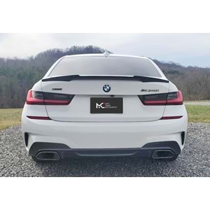 BMW G20 2019+ - Spoiler M4 V2 Stil, Bagaj Üzeri, Piano Black Boyalı Ürün Yüzeyi, ABS