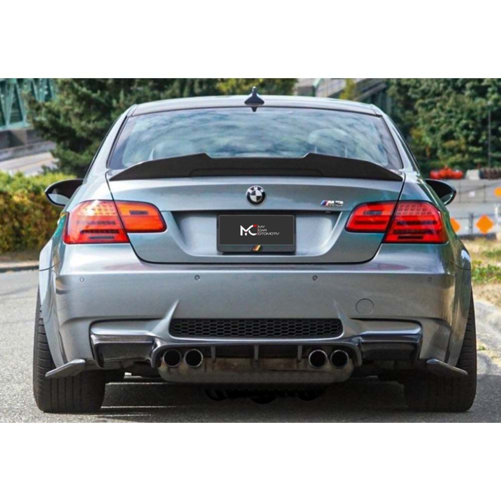 BMW E92 2007+ - Spoiler PSM V2 Stil, Bagaj Üzeri, Piano Black Boyalı Ürün Yüzeyi, ABS