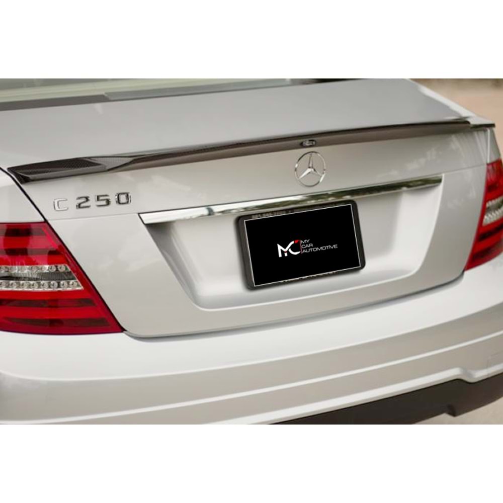 M. Benz W204 2007+ - Spoiler, Renntech V2 Stil, Bagaj Üzeri, Piano Black Boyalı Ürün Yüzeyi, ABS